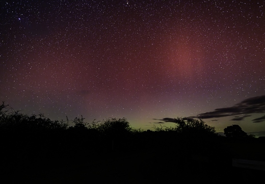 Aurores boréales dans la Brenne en France